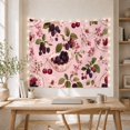 thumbnail image 5 of Dark Berries in Ornate Bowl on Light Pink Background Nostalgic Cottagecore for Vintage Decor Enthusiasts Botanical Art Decor Print Birthday Gift Tapestry Wall Hanging for Bedroom and Living Room, 5 of 7