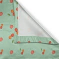 thumbnail image 3 of Ambesonne Fruits Kitchen Curtains, Malpighia Glabra Ornament, 55"x30", Burnt Sienna and Mint Green, 3 of 3