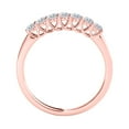 thumbnail image 2 of AoneJewelry 0.55 Carat Diamond ( H-I/ I1-I2 ) Seven Stone Wedding Band In 10K Rose Solid Gold, 2 of 5