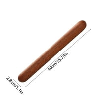 Uutvery 16 Inch Solid Wood Rolling Pin, French Style Wooden Dough Roller Commonly Used For Baking, Kitchen Tool For Pie Cookies Bread and Noodles