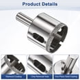 thumbnail image 2 of 1-Pack Diamond Hole Saw Drill Bit, 1.34 Inch / 34mm Glass Drill Bit for Ceramic/Marble [Silver Tone], 2 of 6