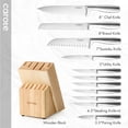 thumbnail image 2 of Juego de cuchillos CAROTE de acero inoxidable con bloque de madera, 12 piezas, 2 of 9
