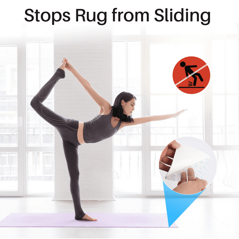 Rug Grippers Tape Anti Slip Rug Pad Gripper Stops Carpet Slipping Make  Corners Flat Bathroom Premium