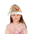 thumbnail image 5 of Rateoe Cute Foxes Santa Hat Confortable Christmas Hat for Christmas Party Favors Fit for Kids, 5 of 6