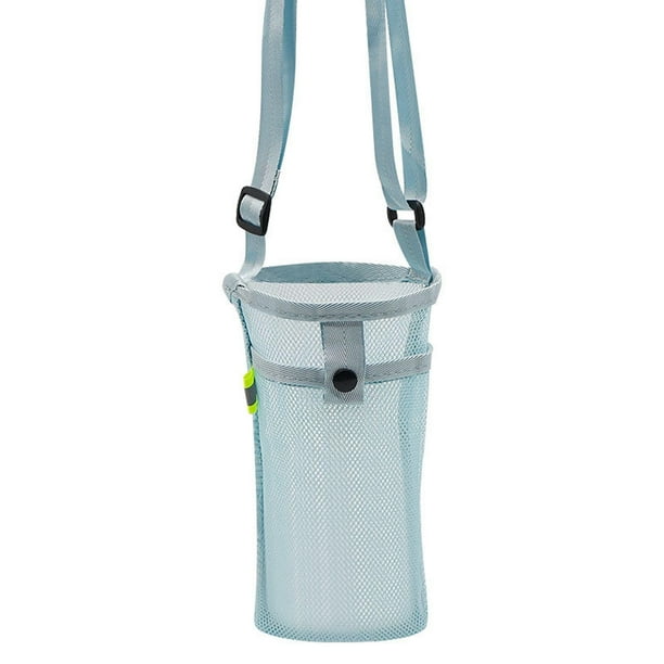 Portabotellas con correa ajustable para el hombro, adecuado para senderismo, fitness, acampada, paseos, viajes, playa y deportes. Bolsa para botellas de agua.