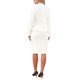 thumbnail image 3 of Conjunto de falda de 2 piezas estilo CHIC para mujer, blazer peplum, falda lápiz de cintura alta, atuendo de trabajo 3XL blanco, 3 of 6