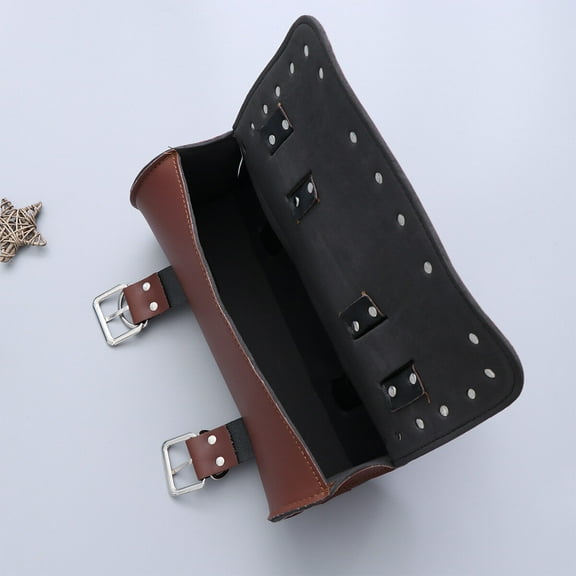 FELTECHELECTR Motorcycle Tool Bag Pu 1Pcs 12.2x5.1x5.1in Durable Water Resistant for Outdoor Travel