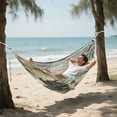thumbnail image 6 of Wobogo Cyan Dragon Camping Hammocks 330 lb Capacity with Tree Straps and Hanging Pockets for Outside Hiking Beach Backpack Travel, 6 of 8