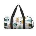 thumbnail image 3 of Rocae Colorful Insects Print Round Travel Duffel Bag and Fitness Bag, Women's Waterproof Weekend Tote, Men's Travel and Fitness Essentials, 3 of 8