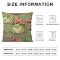 thumbnail image 5 of Creowell Mushrooms Frogs Pillowcase Pillow Cases with Invisible Zipper Luxury Breathable Pillow Cover for Sleeping Home, 5 of 5