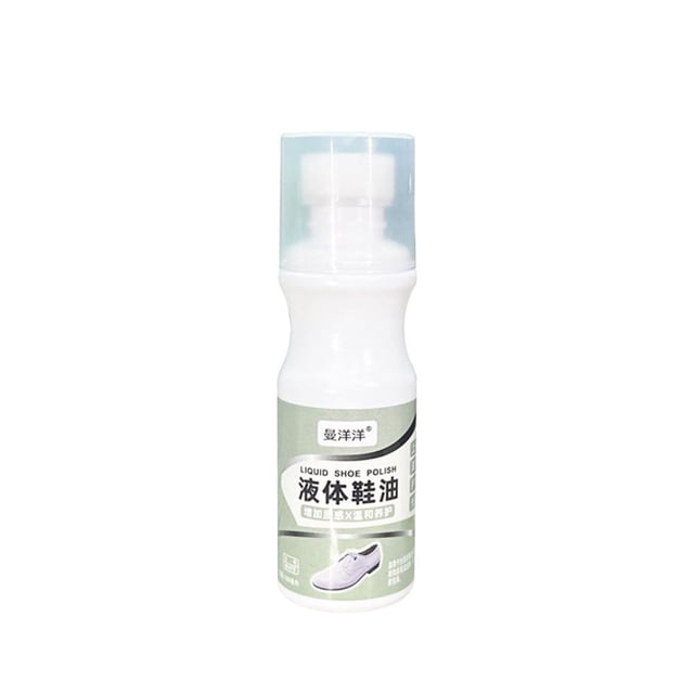 100ml Colorless Liquid Shoe Polish - Universal Leather Conditioner for Boots, Bags, and Furniture - Sponge Applicator Included