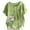 Z112 Green, variant on Mifsaly Cotton Linen Tops for Women Short Sleeve Crew Neck Floral Graphic Print Top Asymmetrical Buttons Vintage Tunic Casual Summer Blouses Mint Green,S