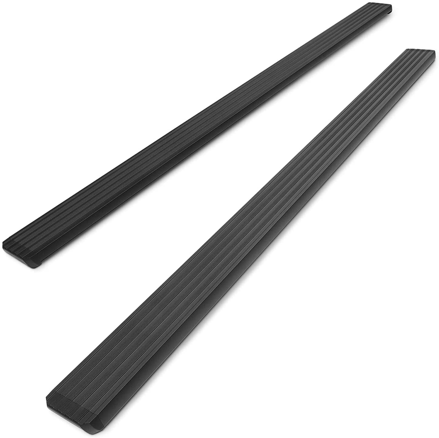 2 Pieces 2017-2021 Ford F250 F350 Super Duty Super Cab Truck Pickup Black Nerf Bars Running Boards Off Road Exterior Accessories TAC Side Steps Fit 2015-2021 Ford F150 Super Cab