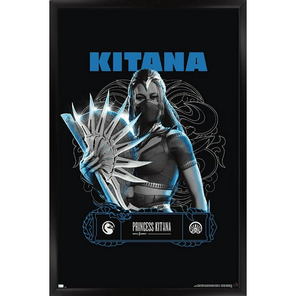 Mortal Kombat 1 - Princess Kitana Wall Poster, 22.375" x 34" Framed