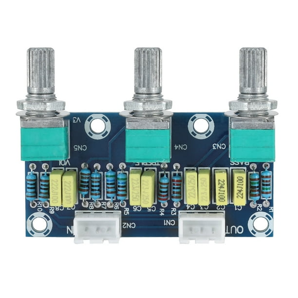 Módulo de Preamplificador, Módulo de Amplificador 100% Nuevo Módulo de Placa de Tono de Cuerpo de Rendimiento Estable, Alta Para Audio XH2.54 3P Enchufe