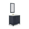 thumbnail image 2 of Water Creation Elizabeth 36" Wood Single Bathroom Vanity in Blue/Satin Gold, 2 of 7