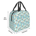 thumbnail image 3 of Easygdp White Geese and Flower Bolsa Térmica Premium - Tela Oxford Impermeable, Gran Capacidad, Bolsillo Frontal, Unisex para Trabajo, Escuela, Actividades al Aire Libre y Picnics, 3 of 8