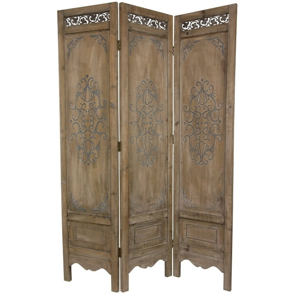 Handmade 6' Wood Antique Design Room Divider