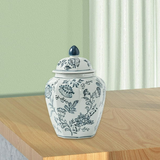 Ceramic Ginger Jar Traditional Containers Exquisite Organizer Table ...