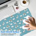 thumbnail image 4 of Long Mouse Pads for Desk,Blue Cartoon Unicorn Rainbow Cloud Moon Desk Mats on Top Of Desks, Desk Mouse Pad Extra Large with 3mm Non-Slip Base and Stitched Edge for Gaming,Work,Home 31.5"x11.8", 4 of 5