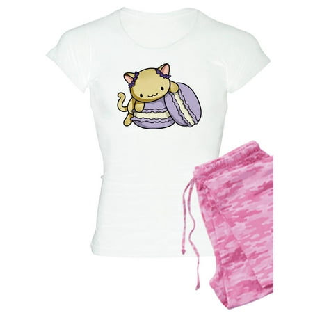 

CafePress - Macaron Kitty Pajamas - Women s Light Pajamas
