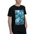 thumbnail image 2 of Bingfone Blue Kyanite Men'S Loose Fit Short-Sleeve Pocket T-Shirt, 2 of 7