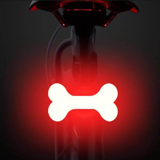 Langgg Bike Rear Light LED Bicycle Cycling Front Back Light Rear Bike Running Tail Safety Bone