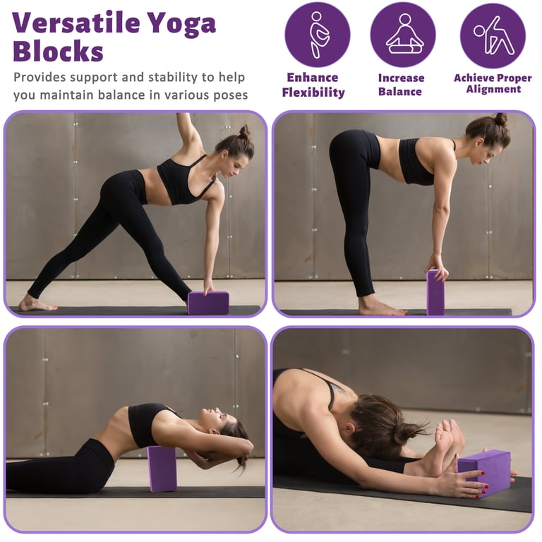 Yoga Block and Strap Set With Metal D-Ring photo 5