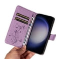 thumbnail image 2 of Galaxy A72 Wallet Case with Cards Slots & Hand Wrist, Allytech Premium PU Leather Floral Butterfly Flip Cover Stand Magnetic Closure Phone Case for Samssung Galaxy A72 - Purple, 2 of 8