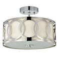 thumbnail image 2 of RADIANCE goods Transitional 2 Light Chrome Semi-Flush Ceiling Fixture 30" Wide, 2 of 9