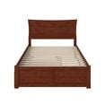 thumbnail image 6 of Metro Platform Bed with Flat Panel Foot Board and Twin Size Urban Trundle Bed in, Multiple Colors and Sizes, 6 of 10