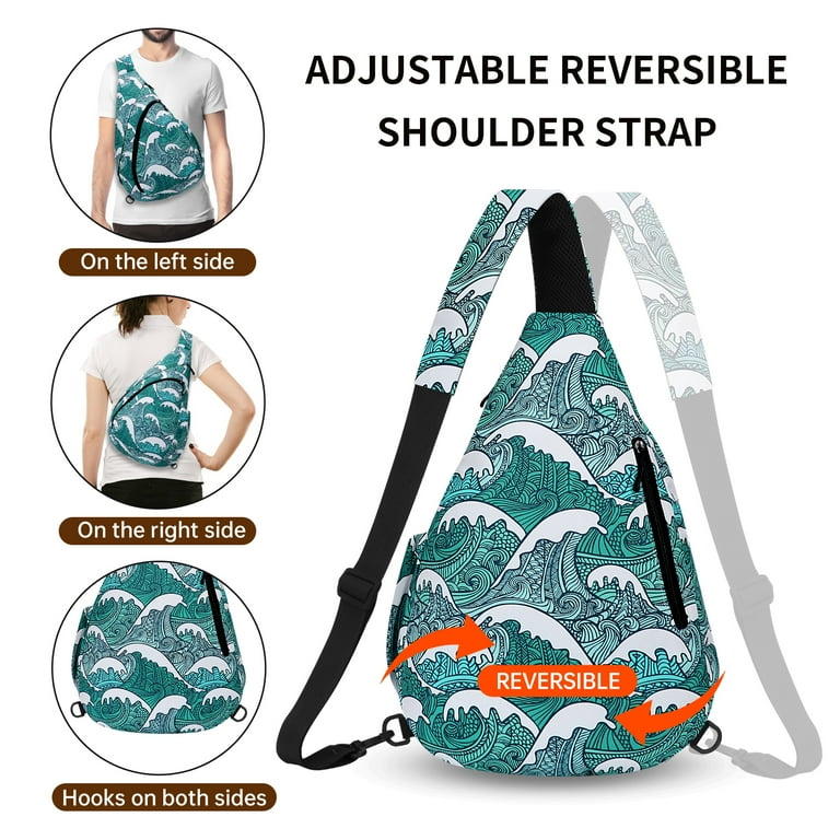 Kawell Sling Backpack, Adjustable Crossbody Bag photo 5