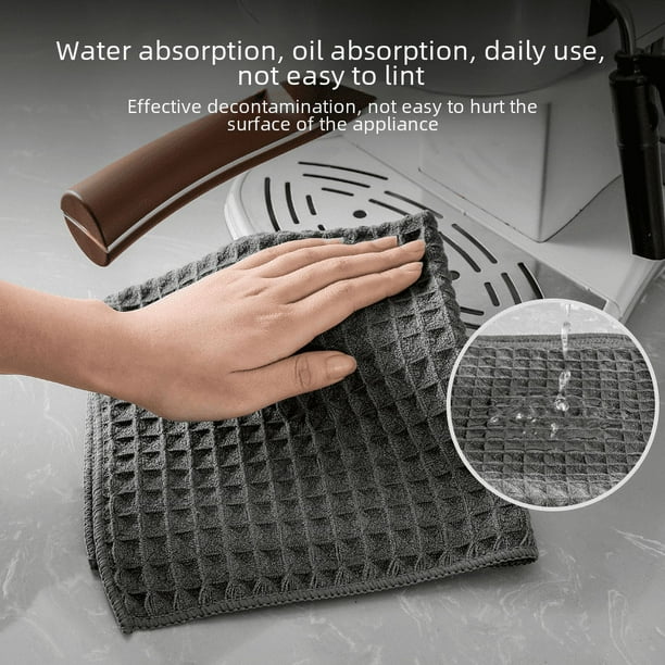 Paño para máquina de café con barra de gofres, paño de limpieza absorbente, paño de lavado doméstico, paño de piña de fibra ultrafina