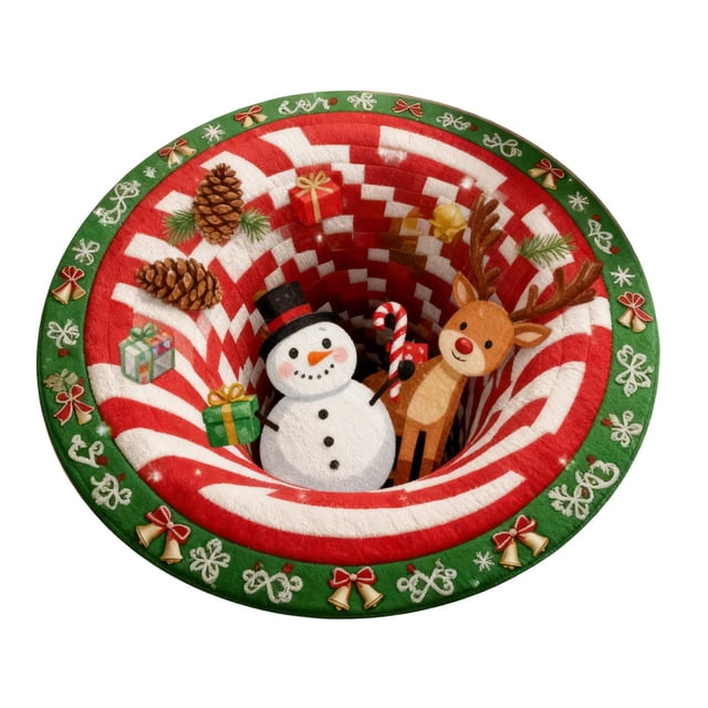 SIfdSeng Get it Fast Floor Rugs Festive Design Floor Rugs for Home and Celebrations
