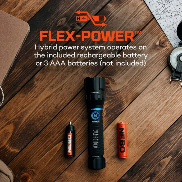 Nebo Blueline 1800 Lumen Flex Flashlight - Walmart.com