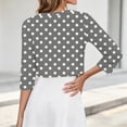 thumbnail image 7 of AHTJRT Women's Bolero Shrugs Lightweight 3/4 Sleeve Cropped Tops Fashion Soft Summer Open Front Cardigans Gray S, 7 of 7