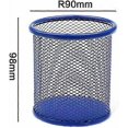 thumbnail image 5 of Circular Metal Mesh Pen Container Green Desktop Storage Box, 5 of 5