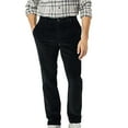 thumbnail image 2 of Pantalones casuales de pana de color liso para hombre: cintura elástica, pierna cónica, tejido cálido para la moda otoño/invierno, 2 of 7
