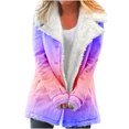 thumbnail image 2 of Puntoco-Chaqueta de talla grande para mujer, chaqueta con solapas de botones de felpa compuesta cálida de invierno, prendas de vestir, abrigo, liquidación de Navidad Puntoco Puntoco-2602, 2 of 5