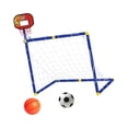 thumbnail image 2 of Aro de baloncesto y portería de fútbol shamjiam 2 en 1 rojo, 2 of 8