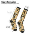 thumbnail image 5 of Balery Mushrooms Honeycomb Fun Novelty Socks Men'S Women'S Crew Socks Funny Crazy Novelty Socks Quirky And Cool Socks, 5 of 9