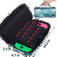 thumbnail image 3 of Herdesigns Sea Waves Carry Case Compatible with Nintendo Switch 2017 & Oled 2021, with 20 Game Card Slots, Ocean Portable Travel Carrying Case Pouch for Accessories & Games, 3 of 8