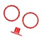 thumbnail image 3 of Decorative Accent Rings for Xbox Elite Series 2 Controller Matte Chrome Switch Buttons Replacement Parts Red, 3 of 5