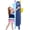 Cat-Blue, variant on Muiteiur 43.3 Inch Long Pug Plush Body Pillow, Huggable Pug Stuffed Animal for Kids & Adults