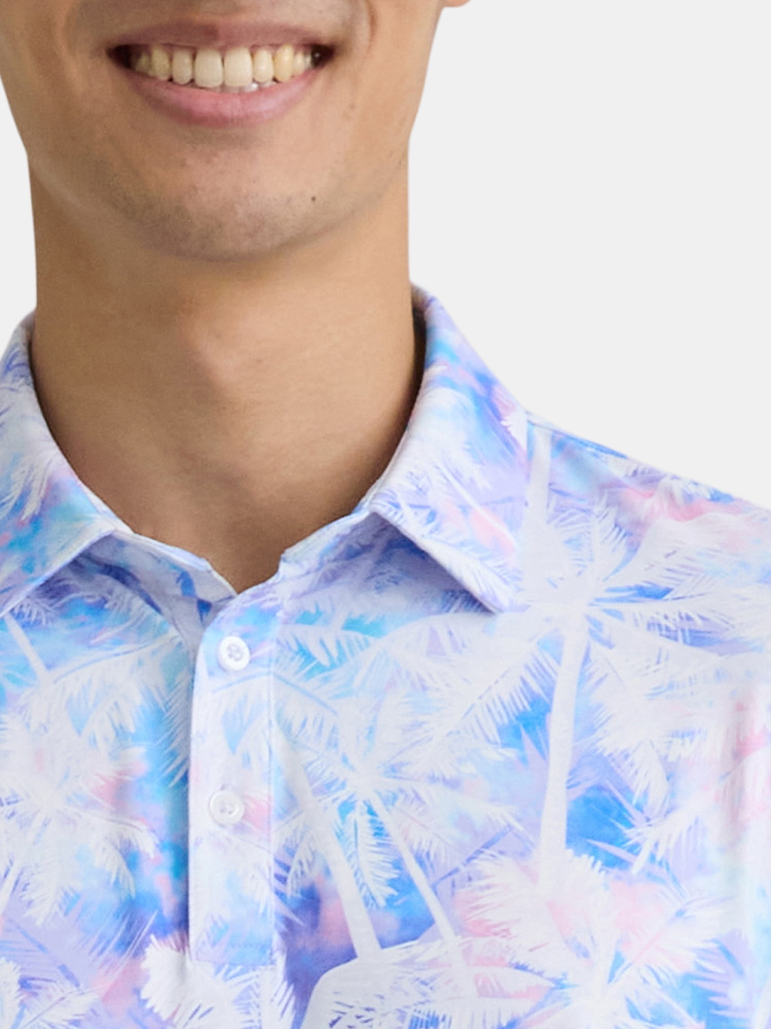 Birdie Bound Men's and Big Men's Novelty Print Golf Polo Shirt, Sizes S-5XL