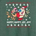 thumbnail image 3 of Ren & Stimpy - Happy Happy Joy Joy - Women's Lightweight French Terry Long Sleeve Shirt, 3 of 5
