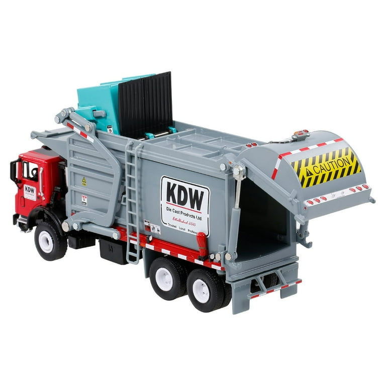 Eccomum 1 24 Alloy Diecast Garbage Truck Waste Material Transporter Toy for Toddlers Realistic Play Walmart