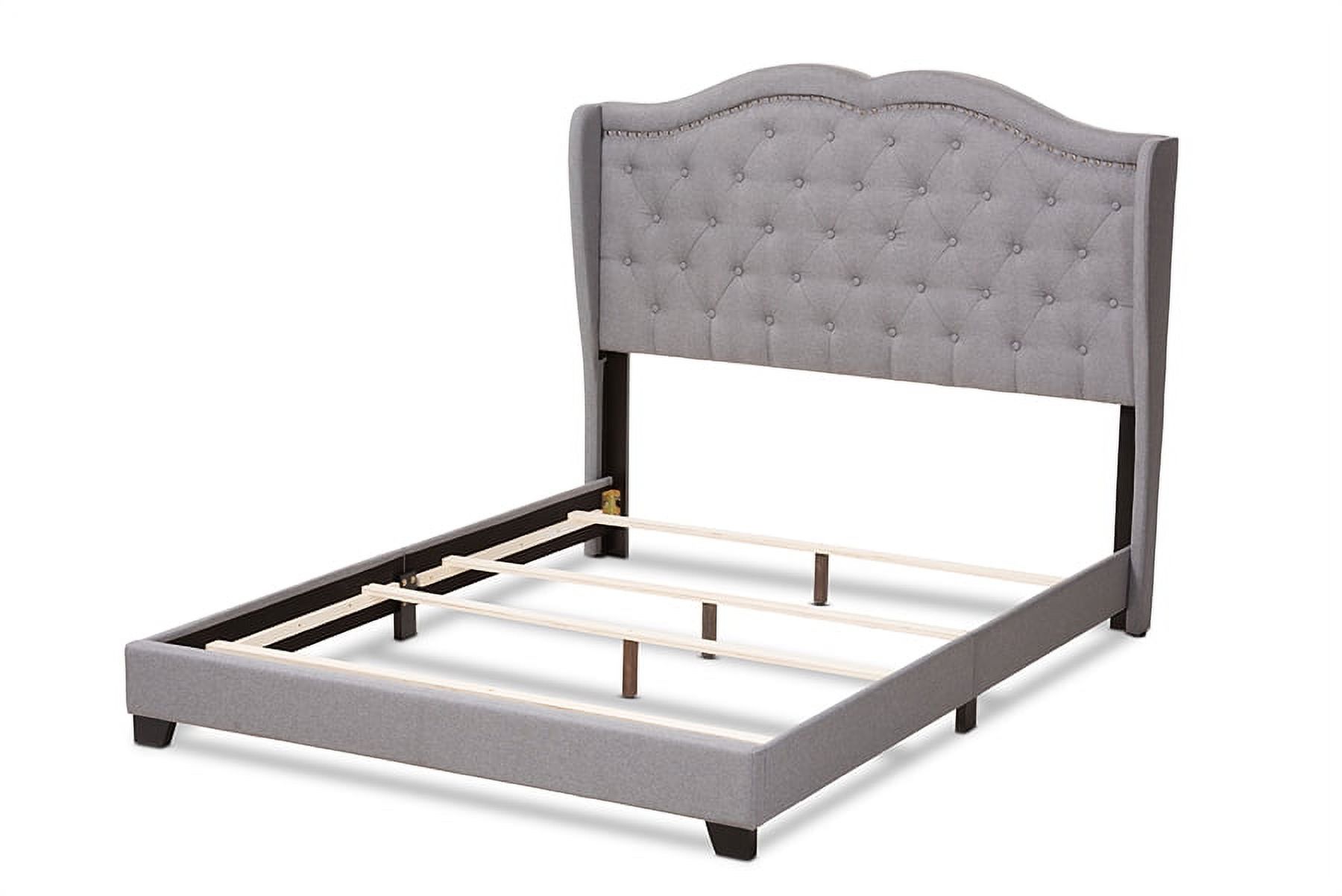 Baxton Studio Aden Modern and Contemporary Grey Fabric Upholstered Full Size Bed - image 3 of 6