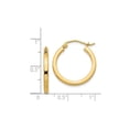 thumbnail image 2 of Primal Gold 14K Yellow Gold 2mm Square Tube Hoop Earrings, 2 of 5