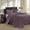 Purple, variant on Queen Size Reversible Bedspread Set, Mocha Brown Quilted Lightweight Coverlet with 2 Pillow Shams, All Season Bedding
